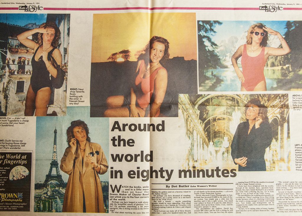 AROUND THE WORLD IN 80 MINUTES WITH FRONT PROJECTION