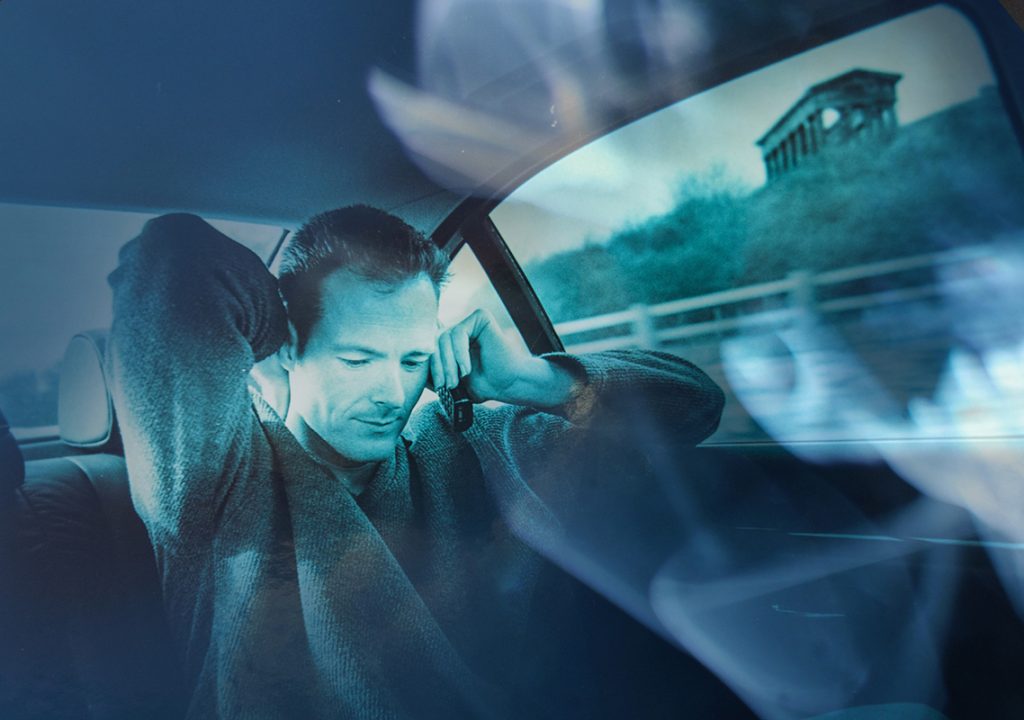 COOL BLUE – TAKEN IN A MOVING CAR