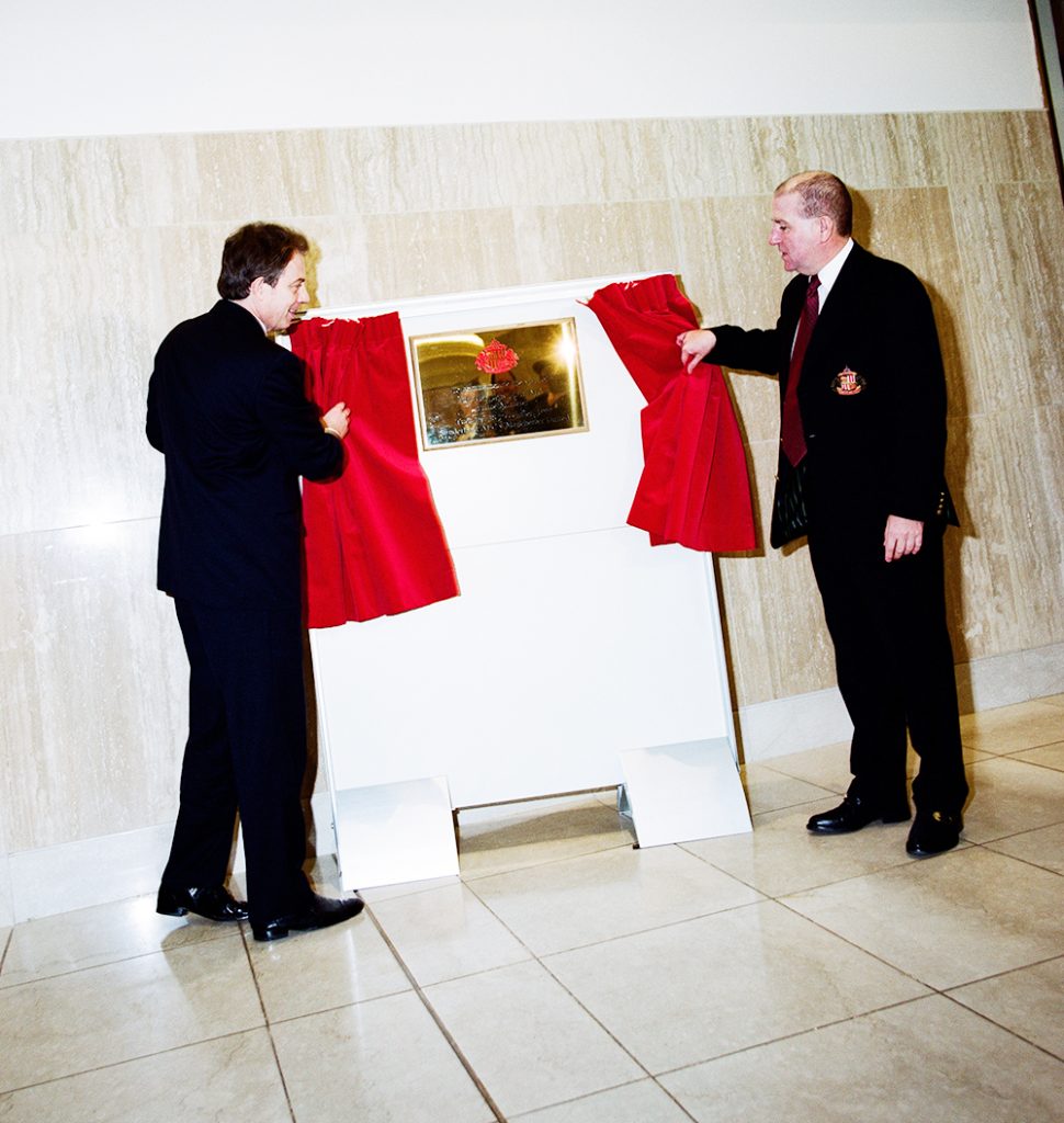 PRIME MINISTER TONY BLAIR – OPENS THE STADIUM OF LIGHT SAFC